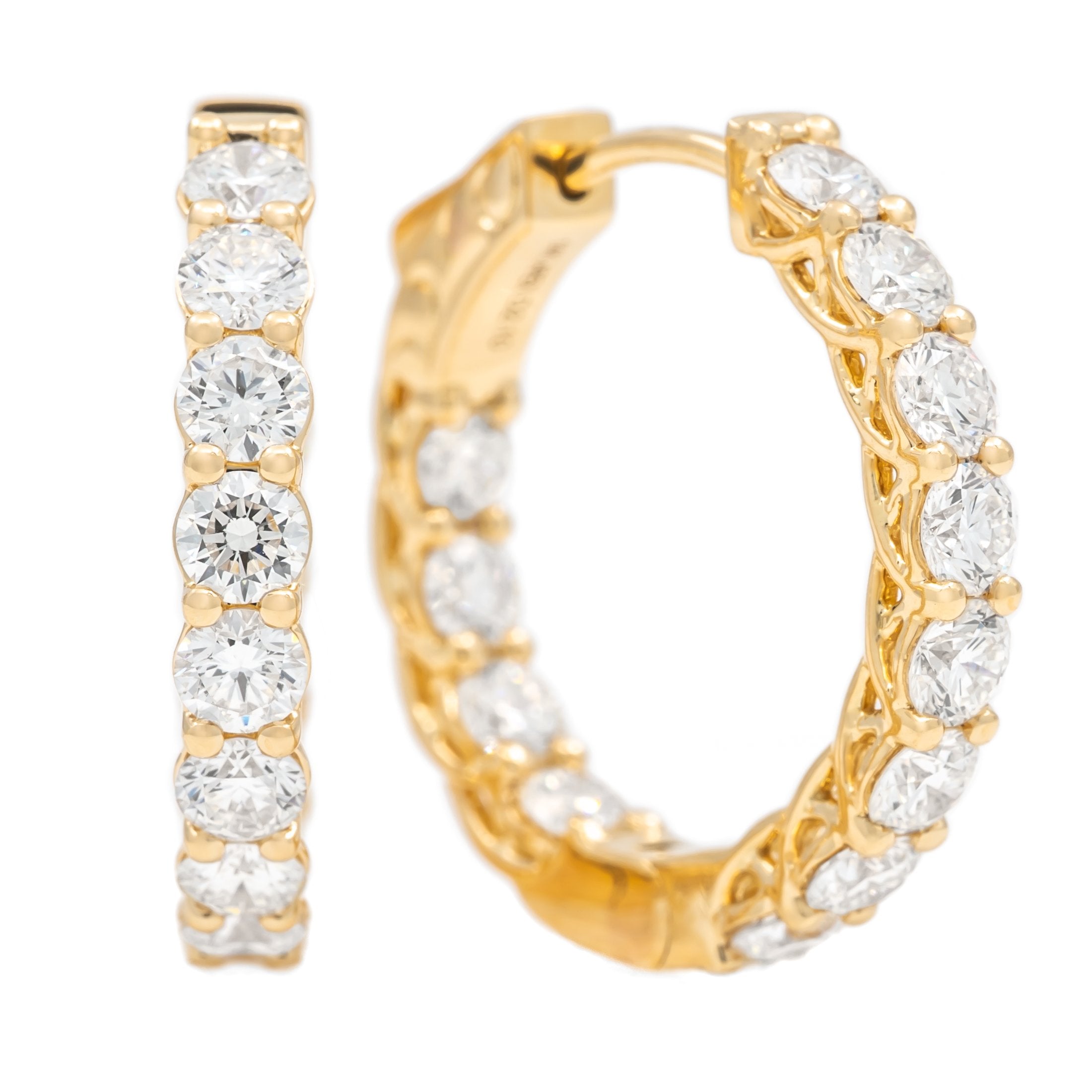 Diamond Hoop Earrings