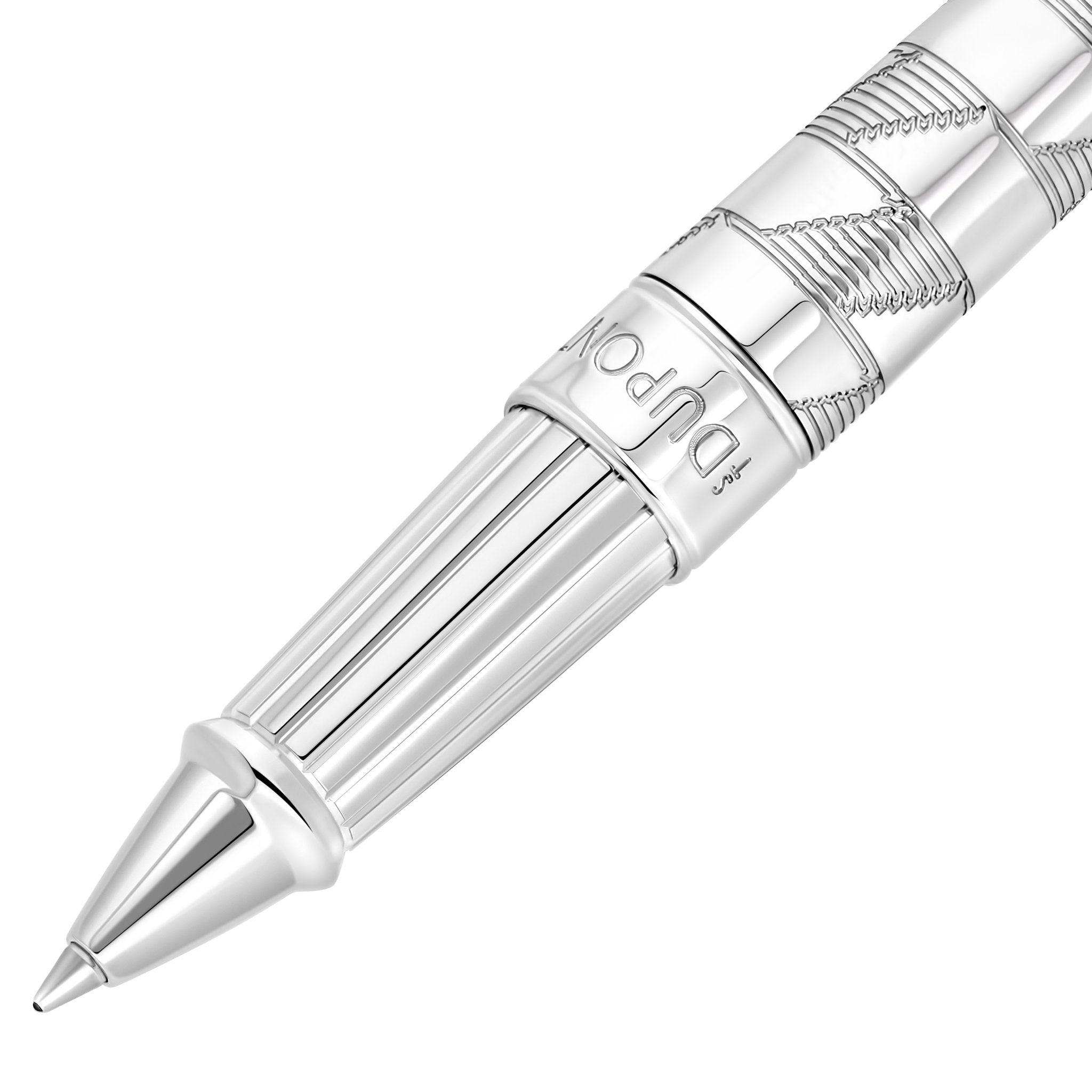 S.T. Dupont Line D Eternity Rollerball Pen Large Monogram 1872 Silver