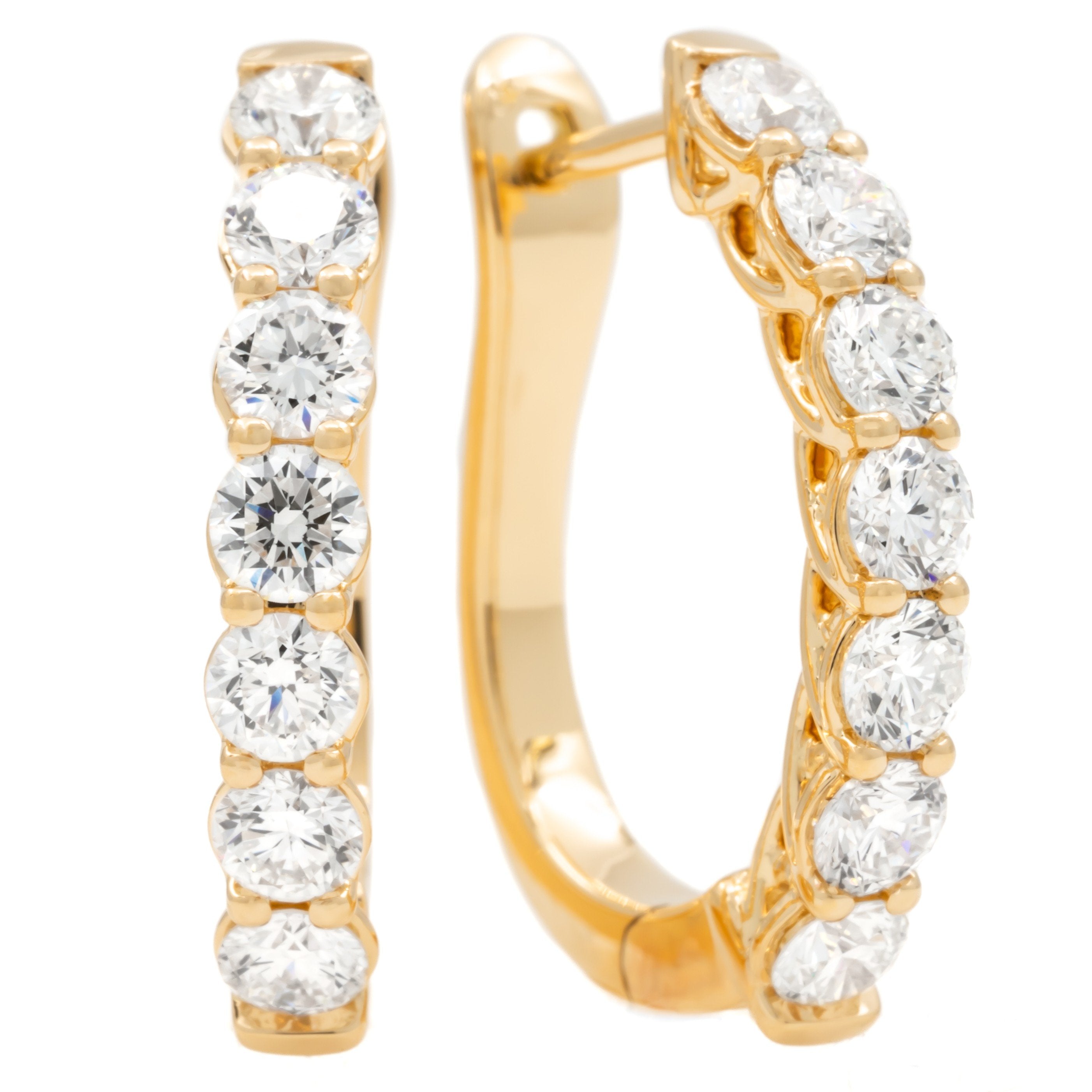 Diamond Hoop Earrings