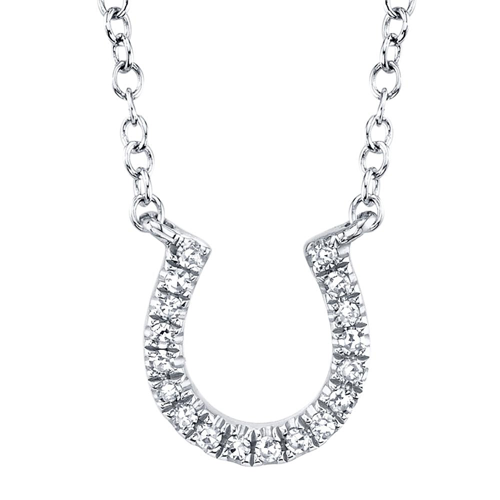 Shy Creation Diamond Horseshoe Neckalce