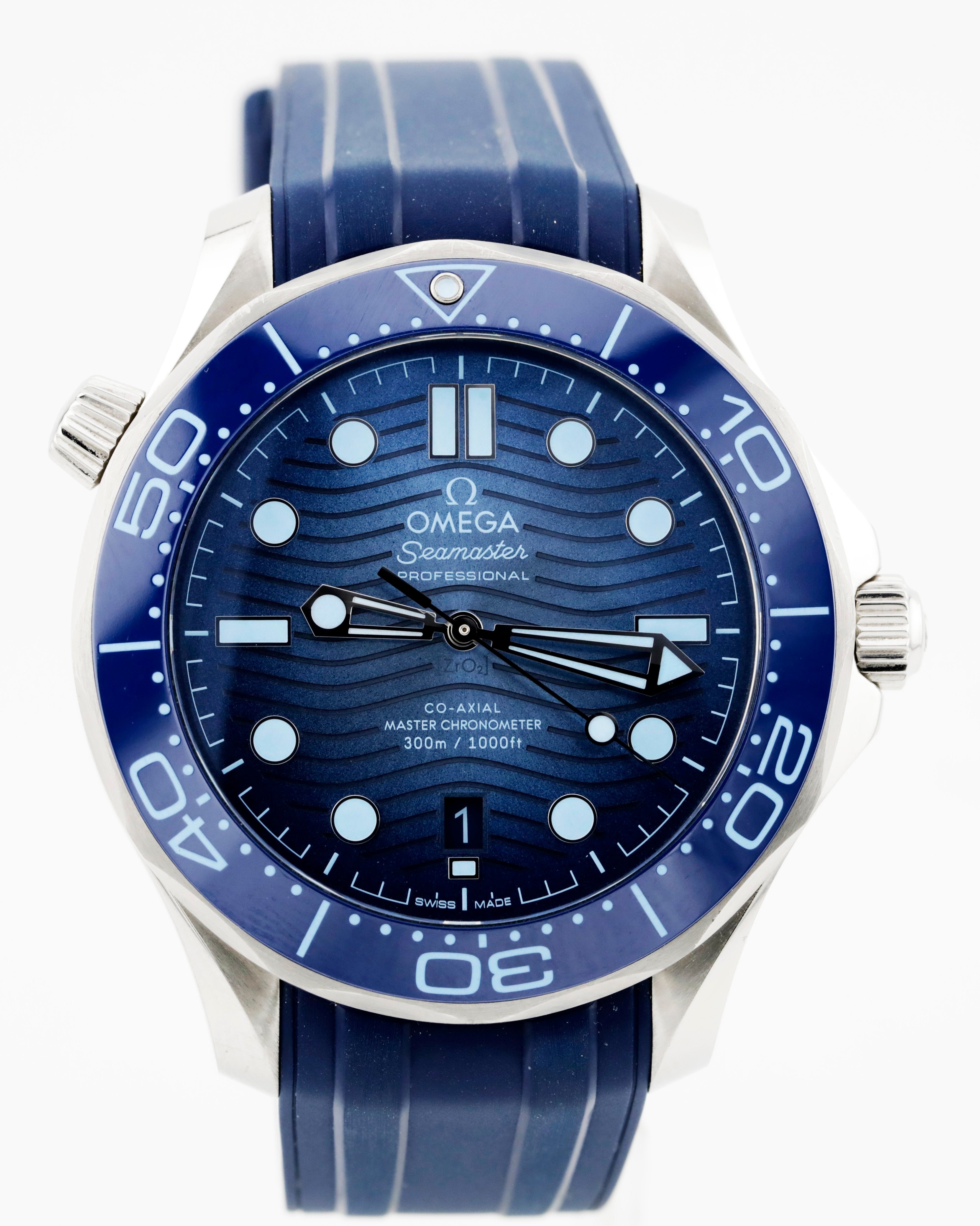 Pre Owned Omega Seamaster Diver 300m Summer Blue