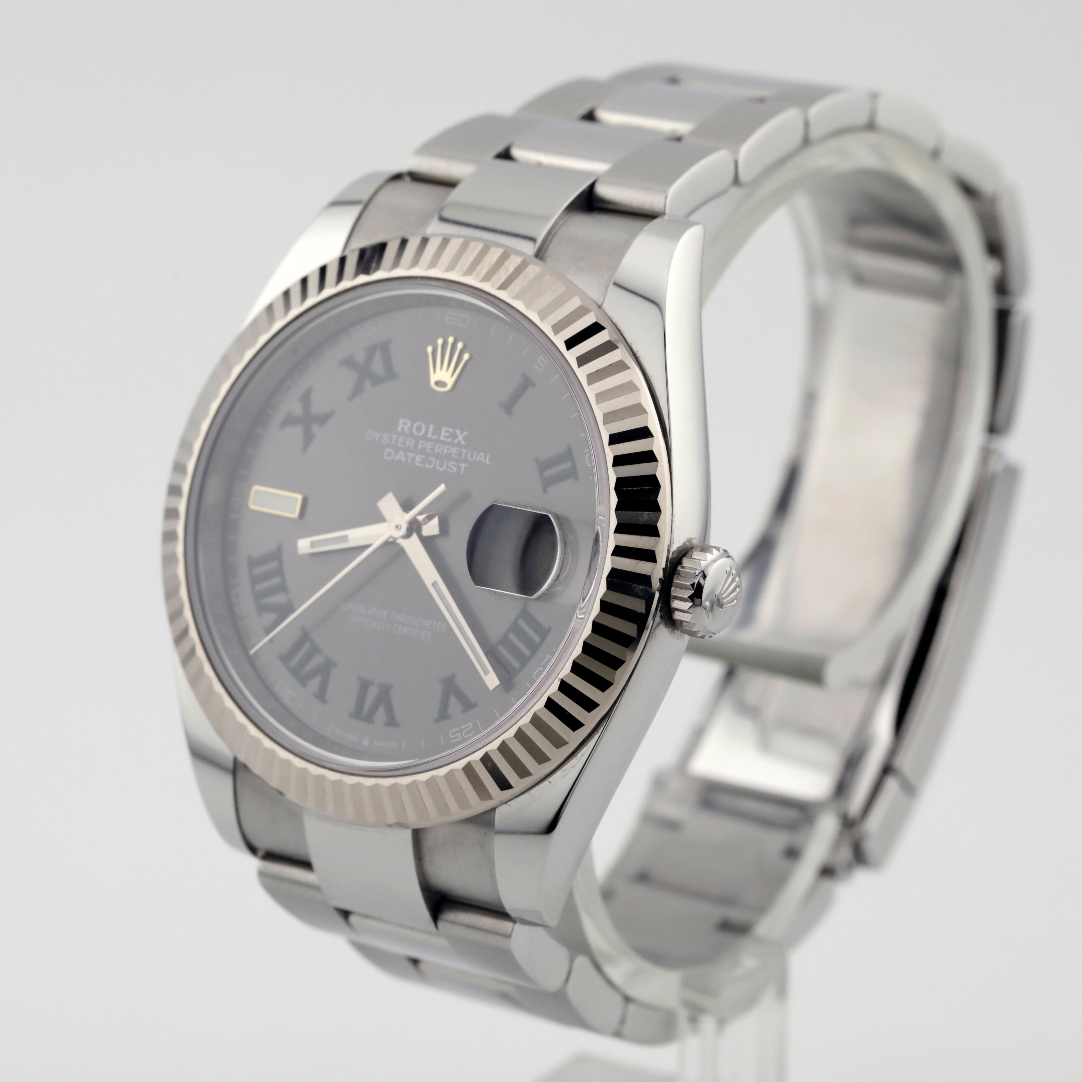 Pre Owned Rolex Datejust 41mm Wimbledon Dial Ref# 126334