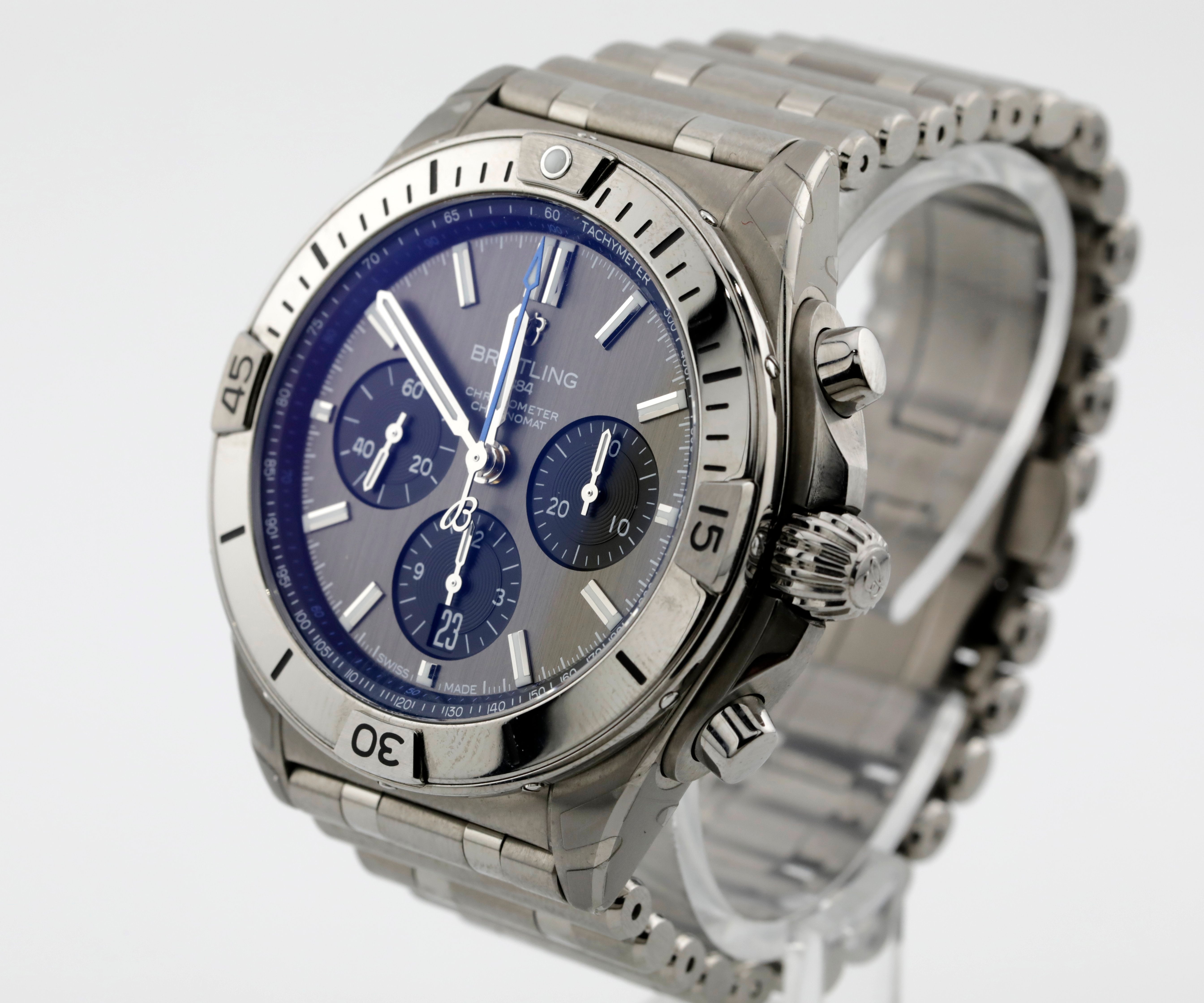 Pre Owned Breitling Chronomat B01 42, Titanium Case and Bracelet, Anthracite Dial, ref. EB0134101M1E1