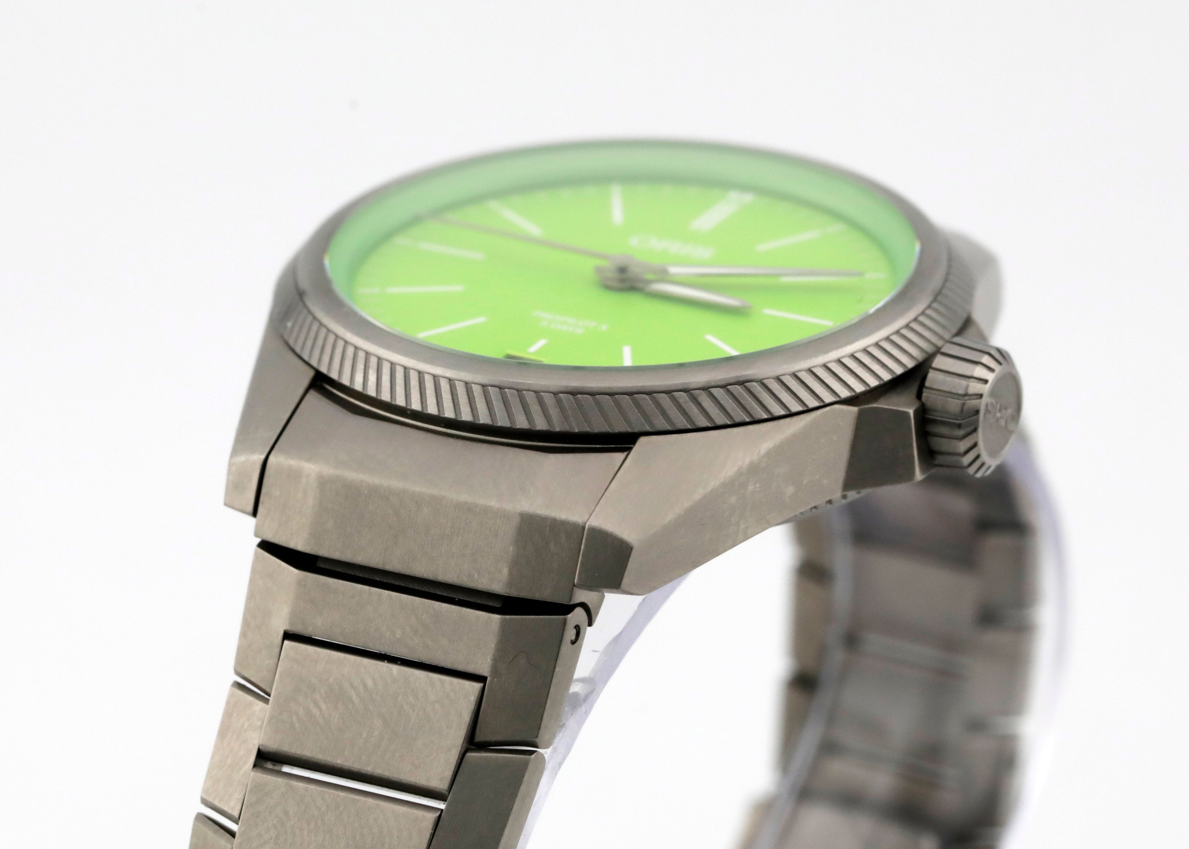 Pre Owned Oris ProPilot X Kermit Edition Ref# 01 400 7778 7157-Set