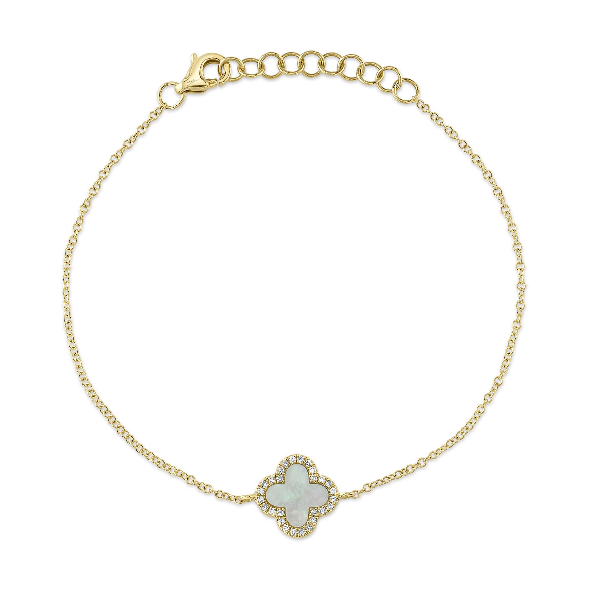 Shy Creation Diamond and Mother or Pearl Bracelet