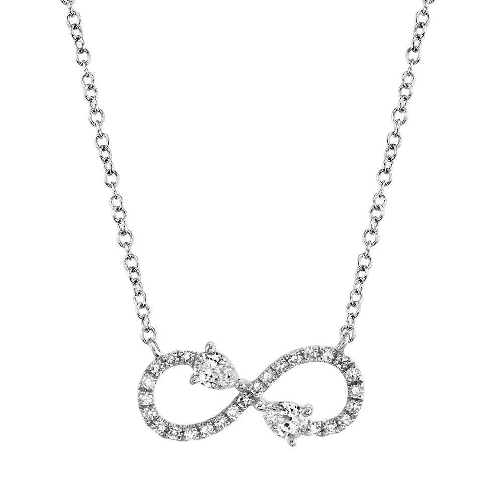 Shy Creation Diamond Infinity Necklace