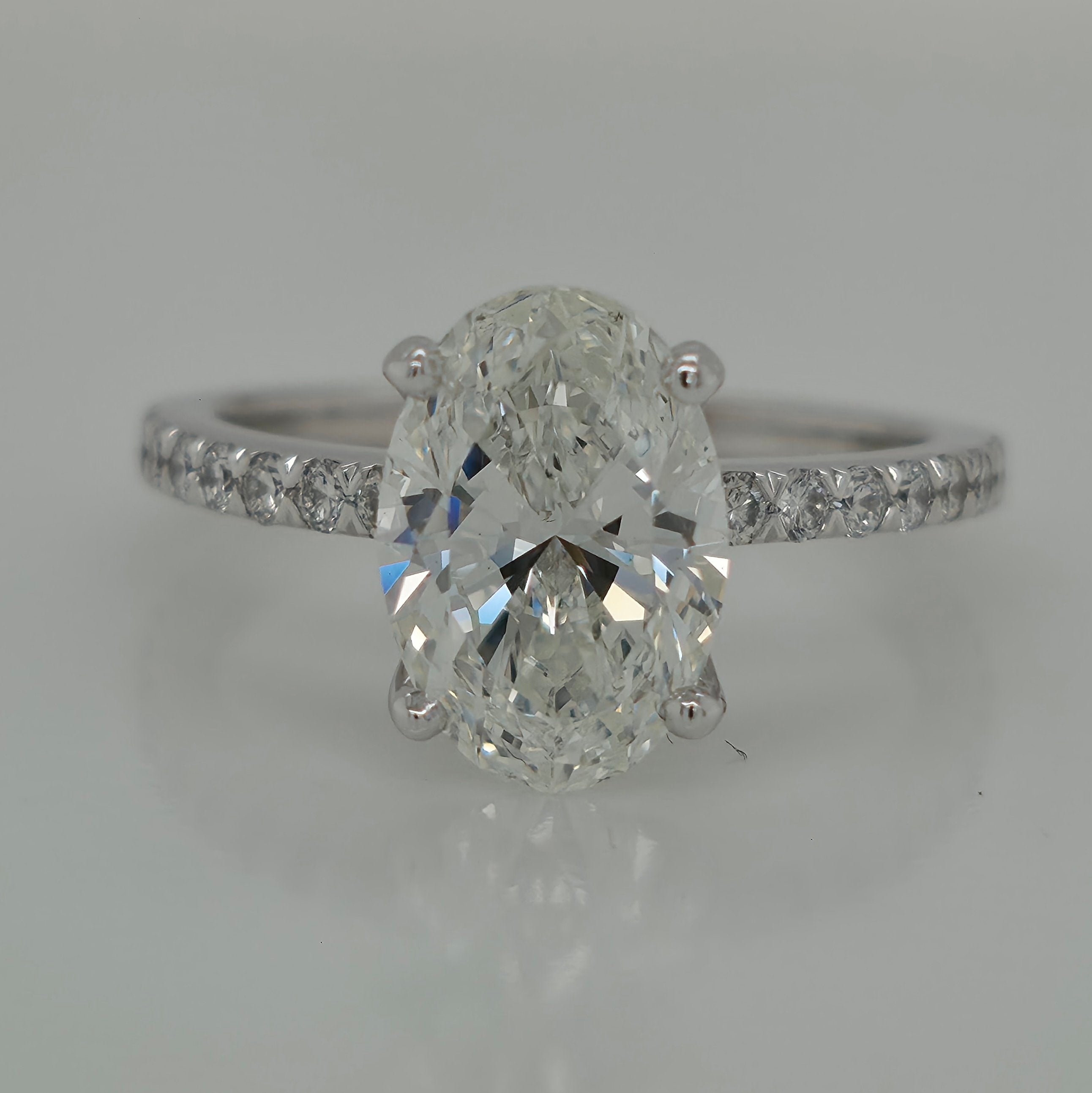 2.22ct Oval Shaped Diamond Engagement Ring