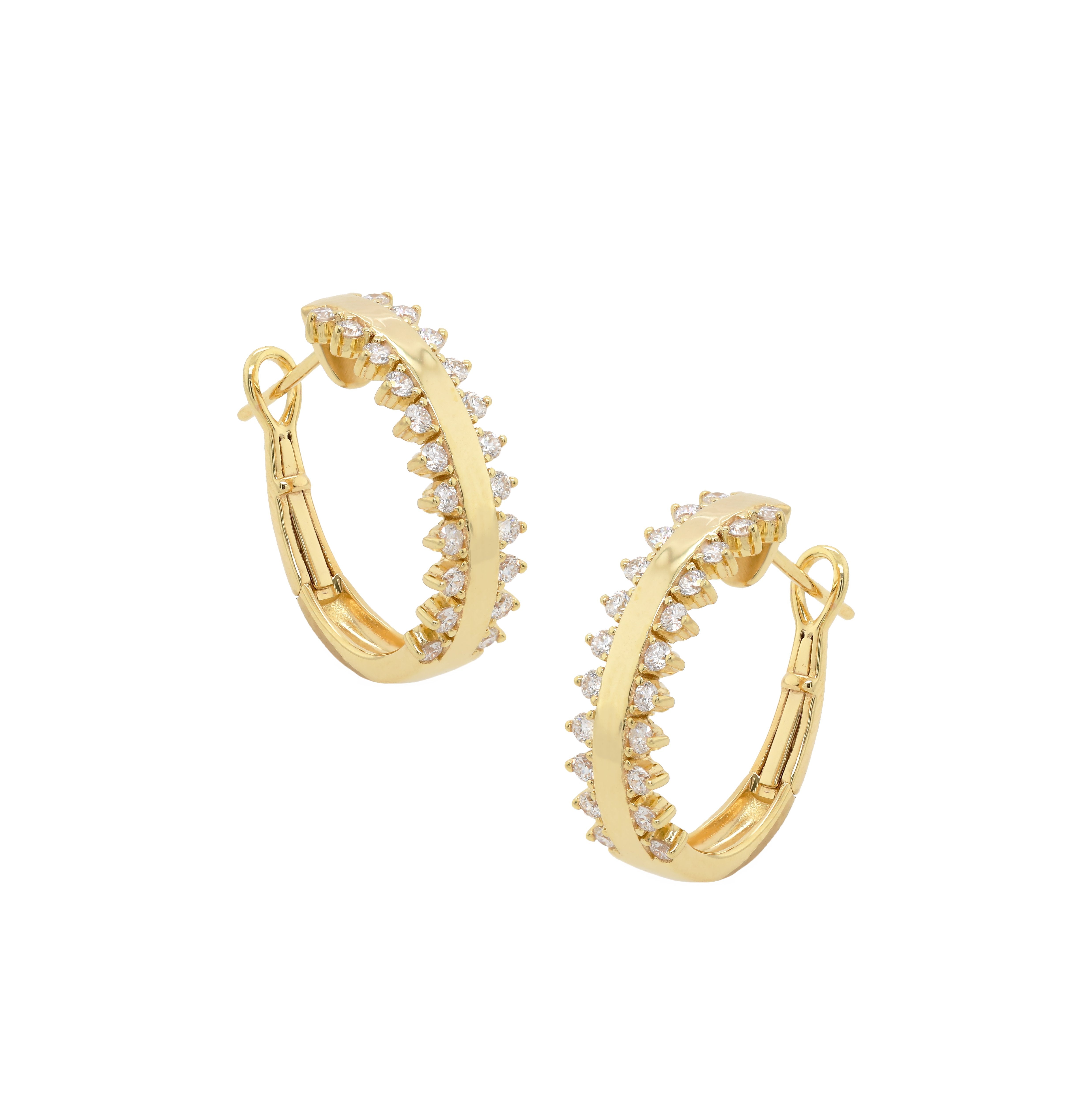 Diamond Hoop Earrings