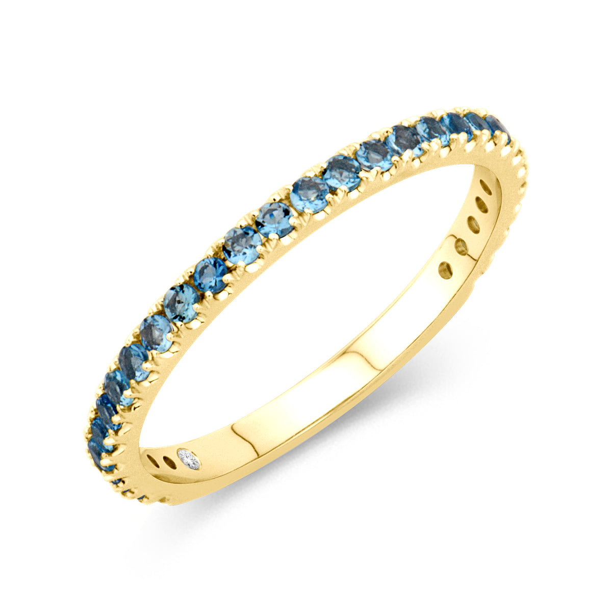 Aquamarine Birthstone Band