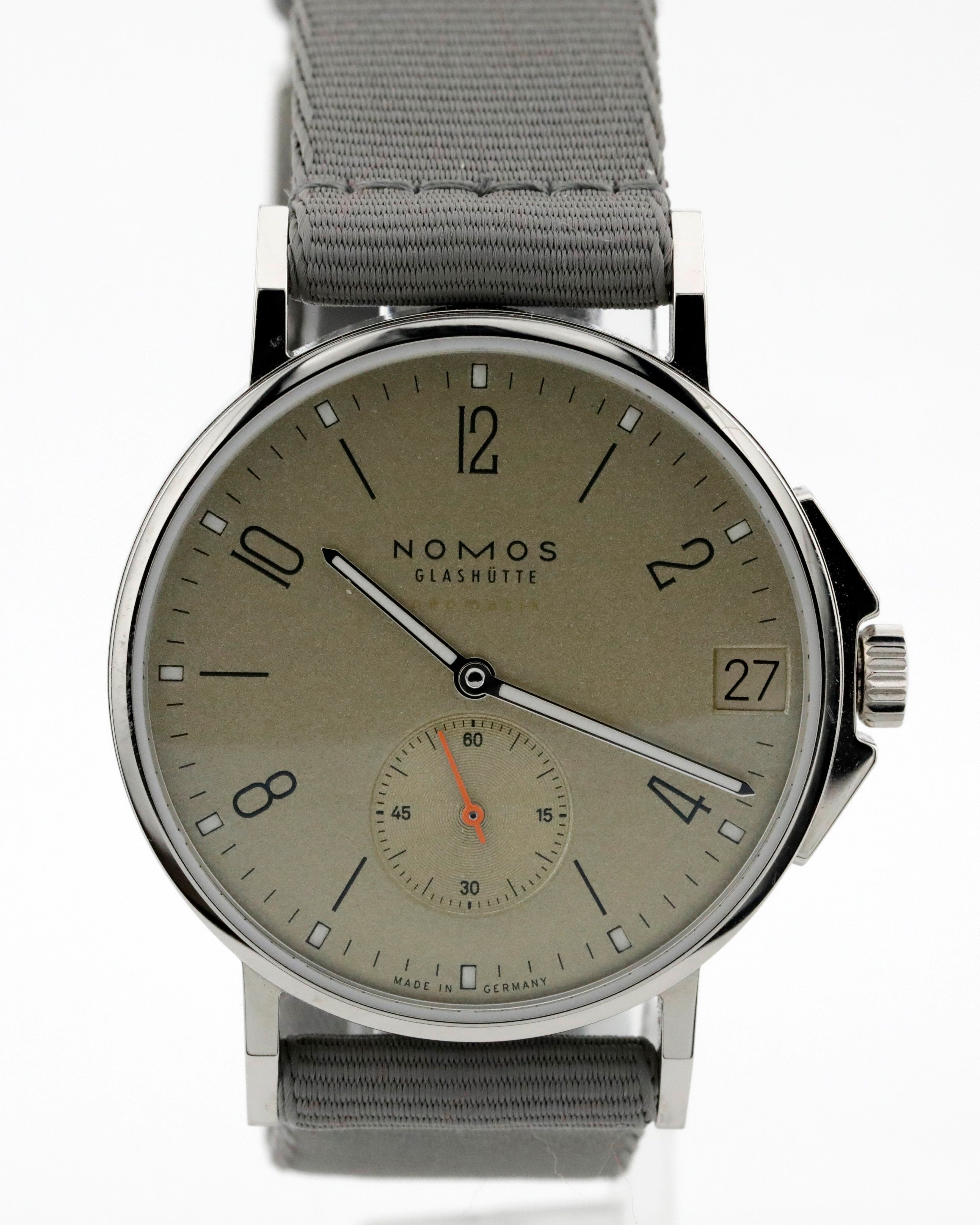 Pre-Owned Nomos Glashutte Ahoi Neomatik 38 Date Sand Ref# 517