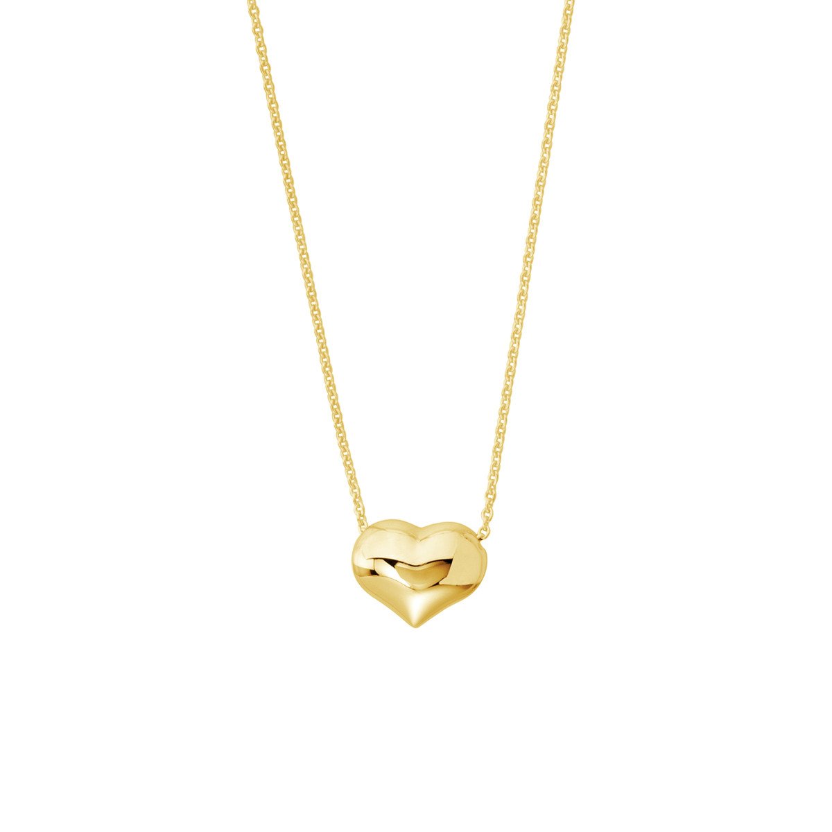 Puffed Heart Necklace