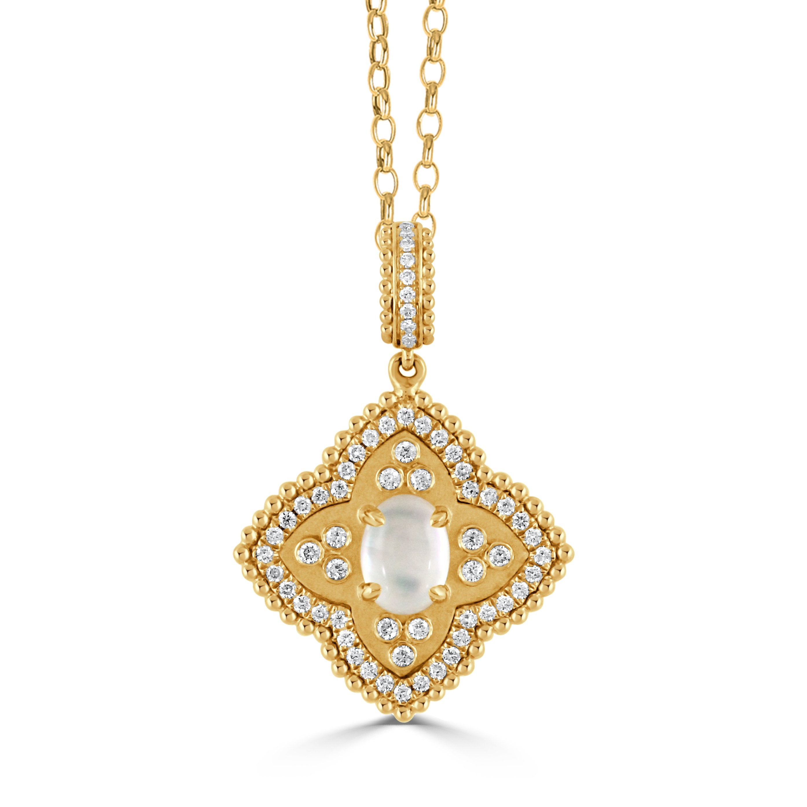 Doves Diamond and Mother of Pearl Pendant