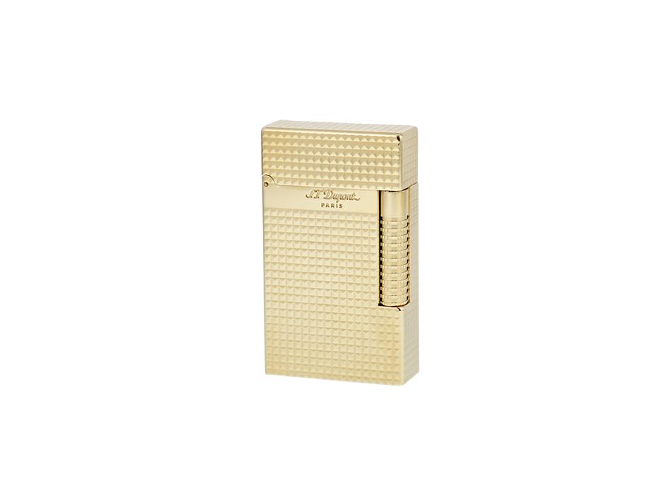 S.T. Dupont Le Grand Dupont Yellow Gold Diamond Head Lighter - Perfect Ping