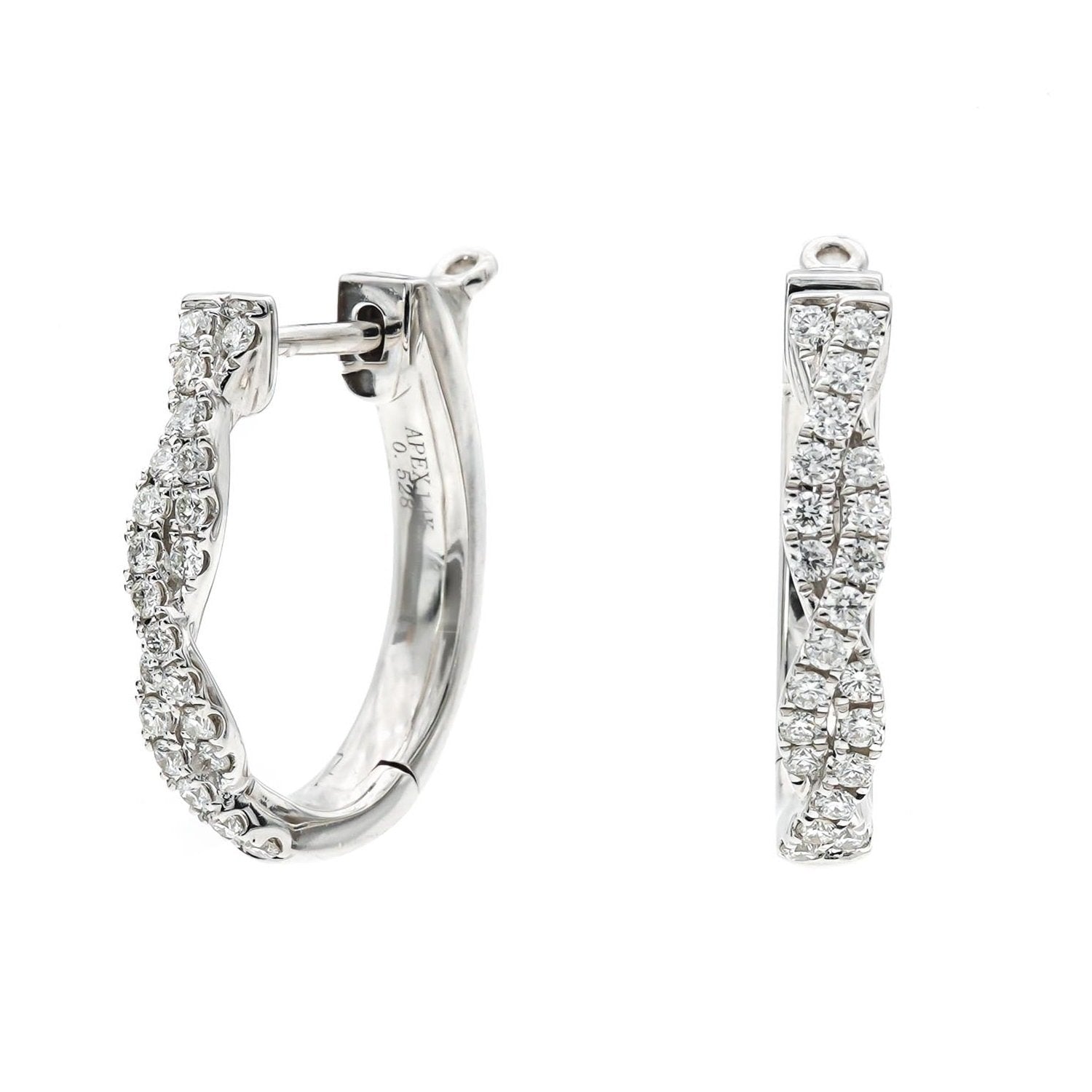 Diamond Hoop Earrings