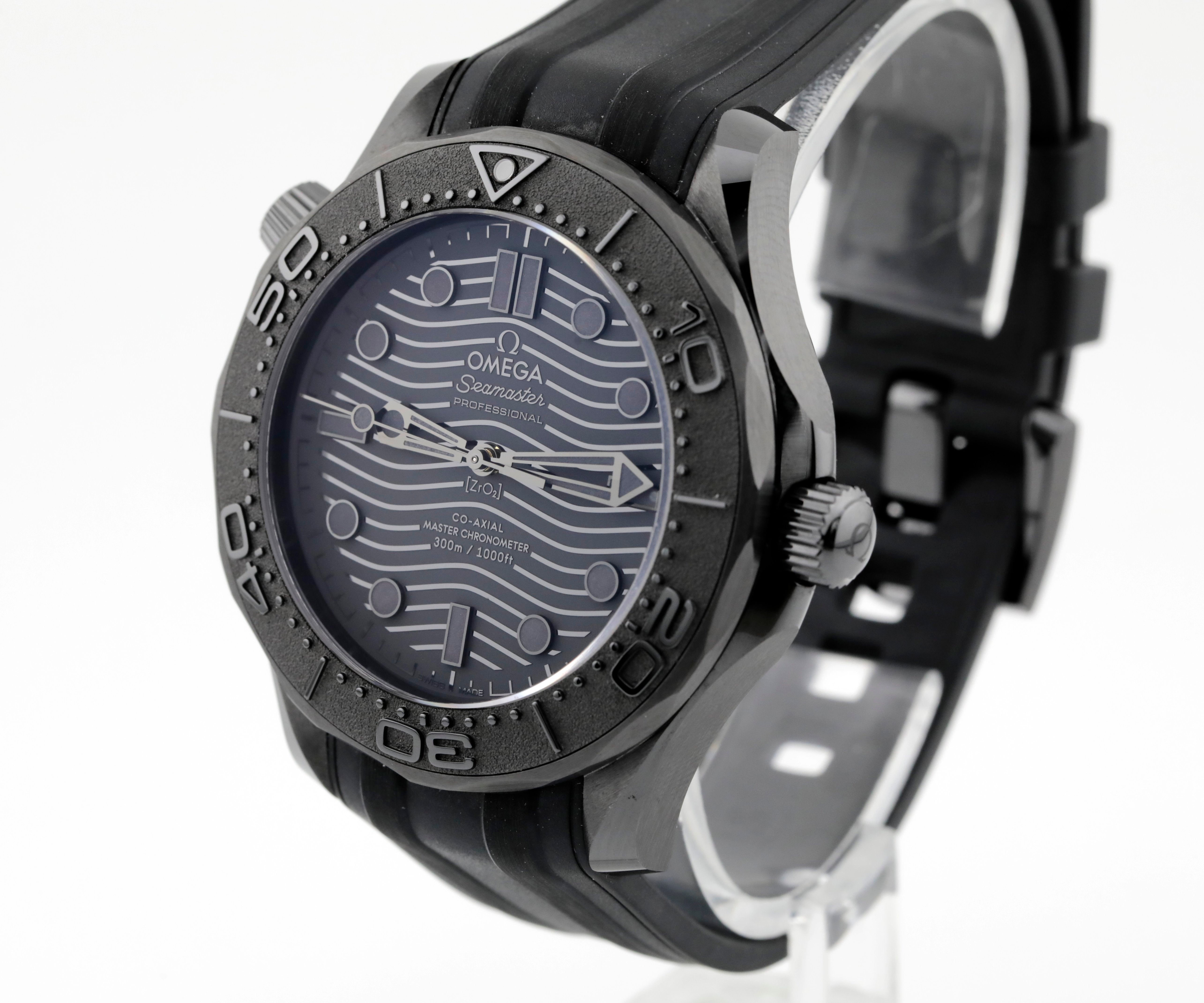 Pre Owned Omega Seamaster Diver 300m Black Ceramic, Ref. 21092442001003