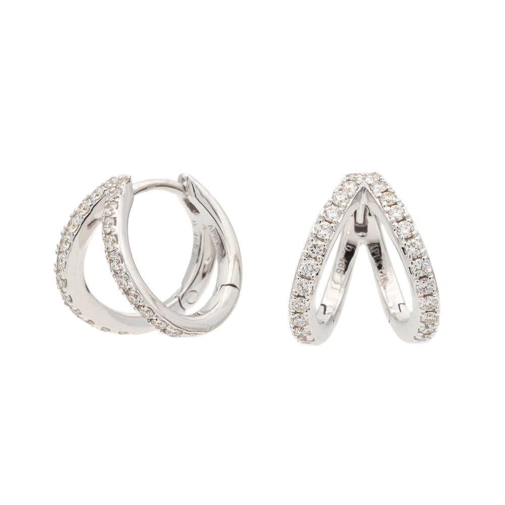 Diamond Huggie Earrings