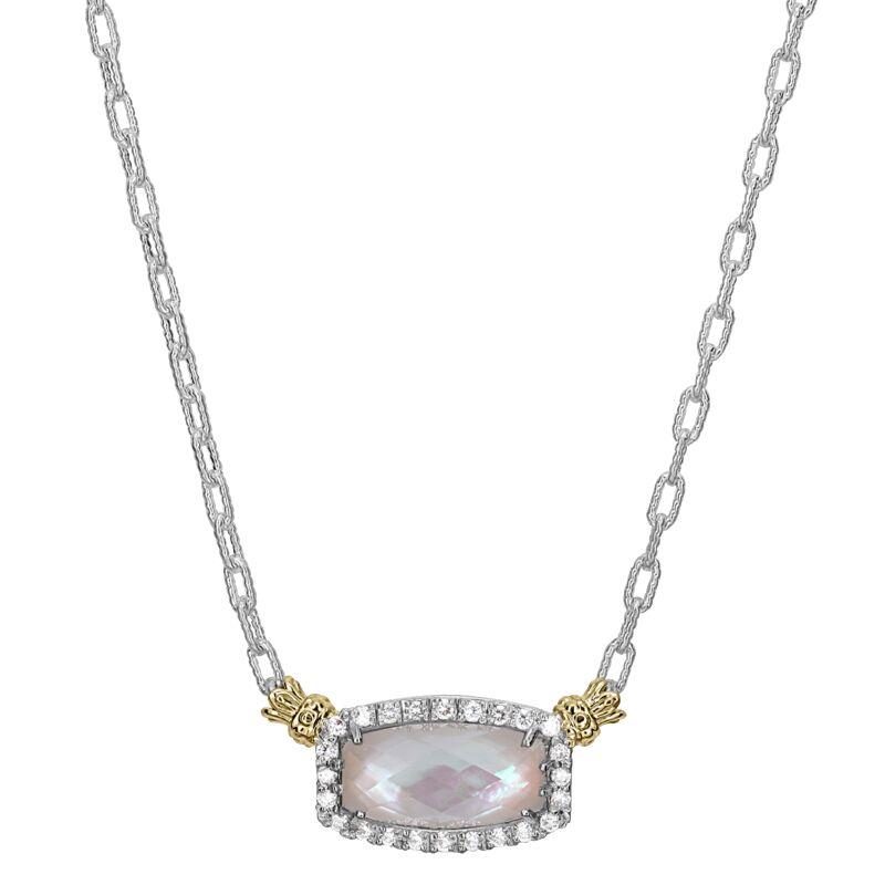 Vahan Diamond and Mother of Pearl Necklace