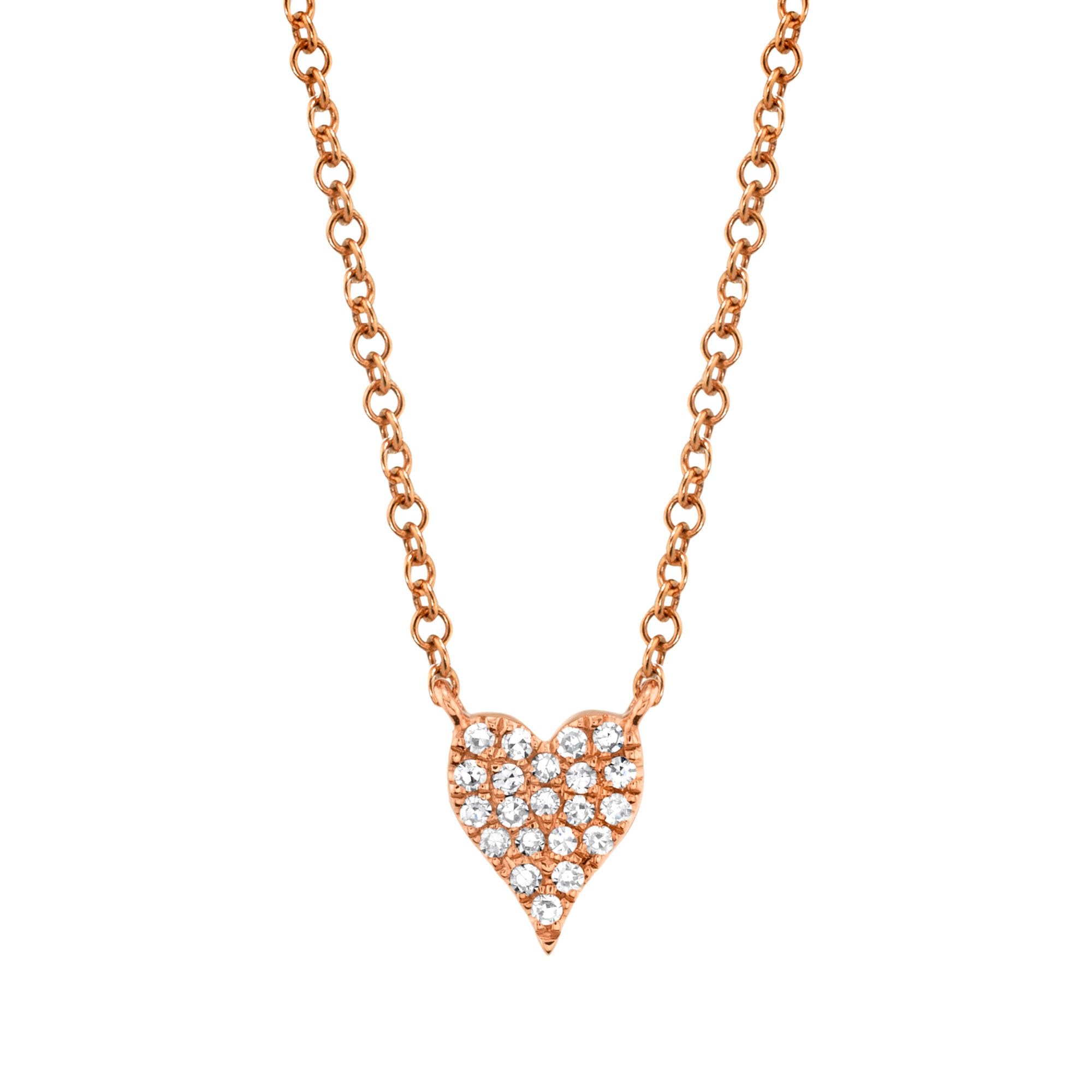 Shy Creation Diamond Heart Necklace