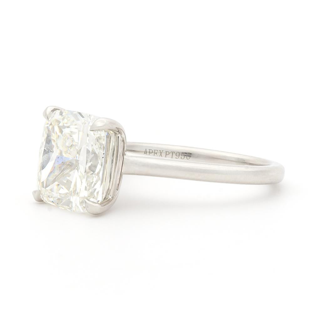 5.05ct Cushion Shaped Solitaire Diamond Engagement Ring