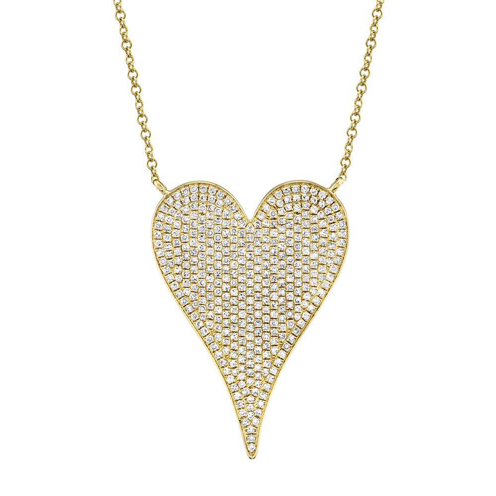 Shy Creation Diamond Heart Necklace