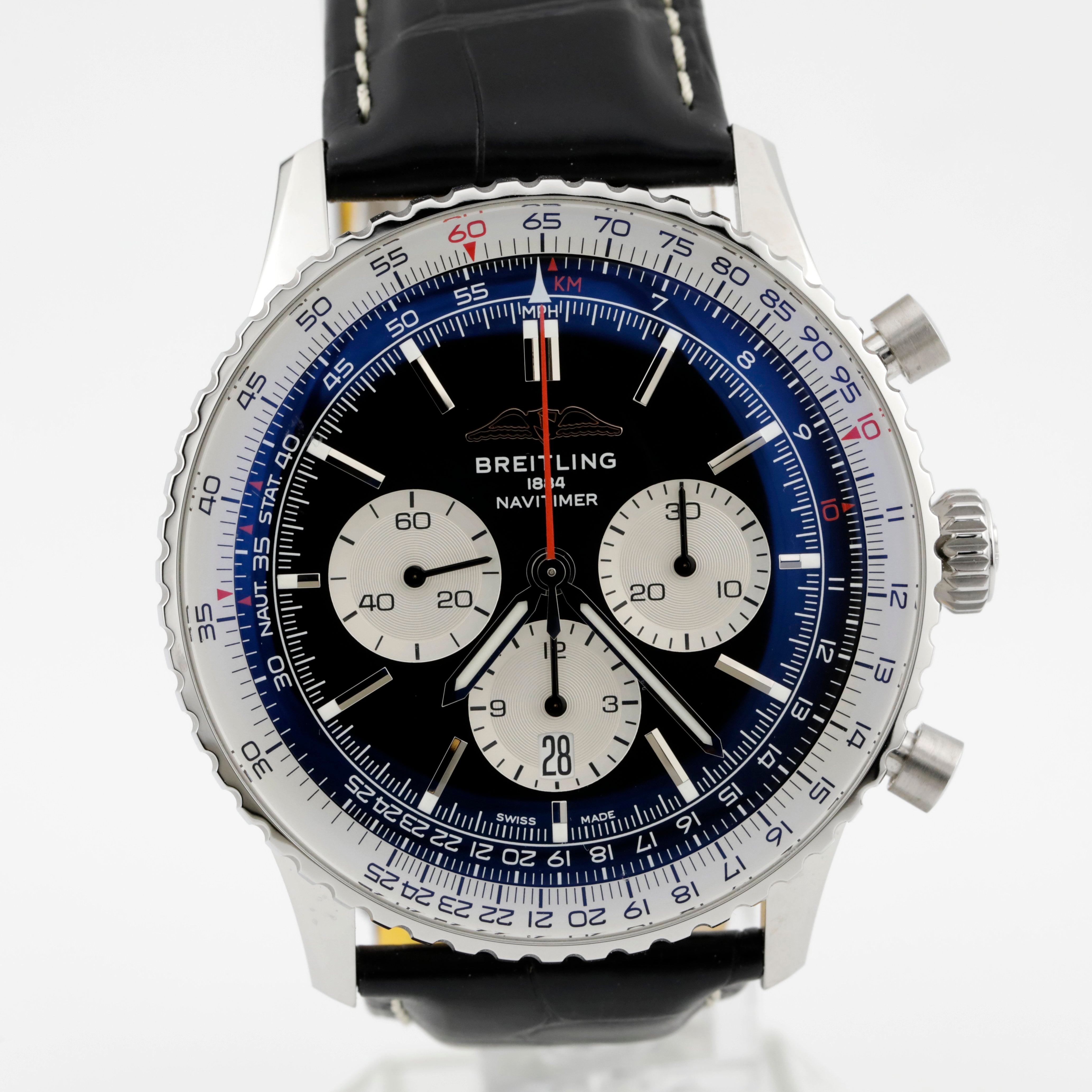Pre Owned Breitling Navitimer Chronograph B01 46 Ref# AB0137211B1P1