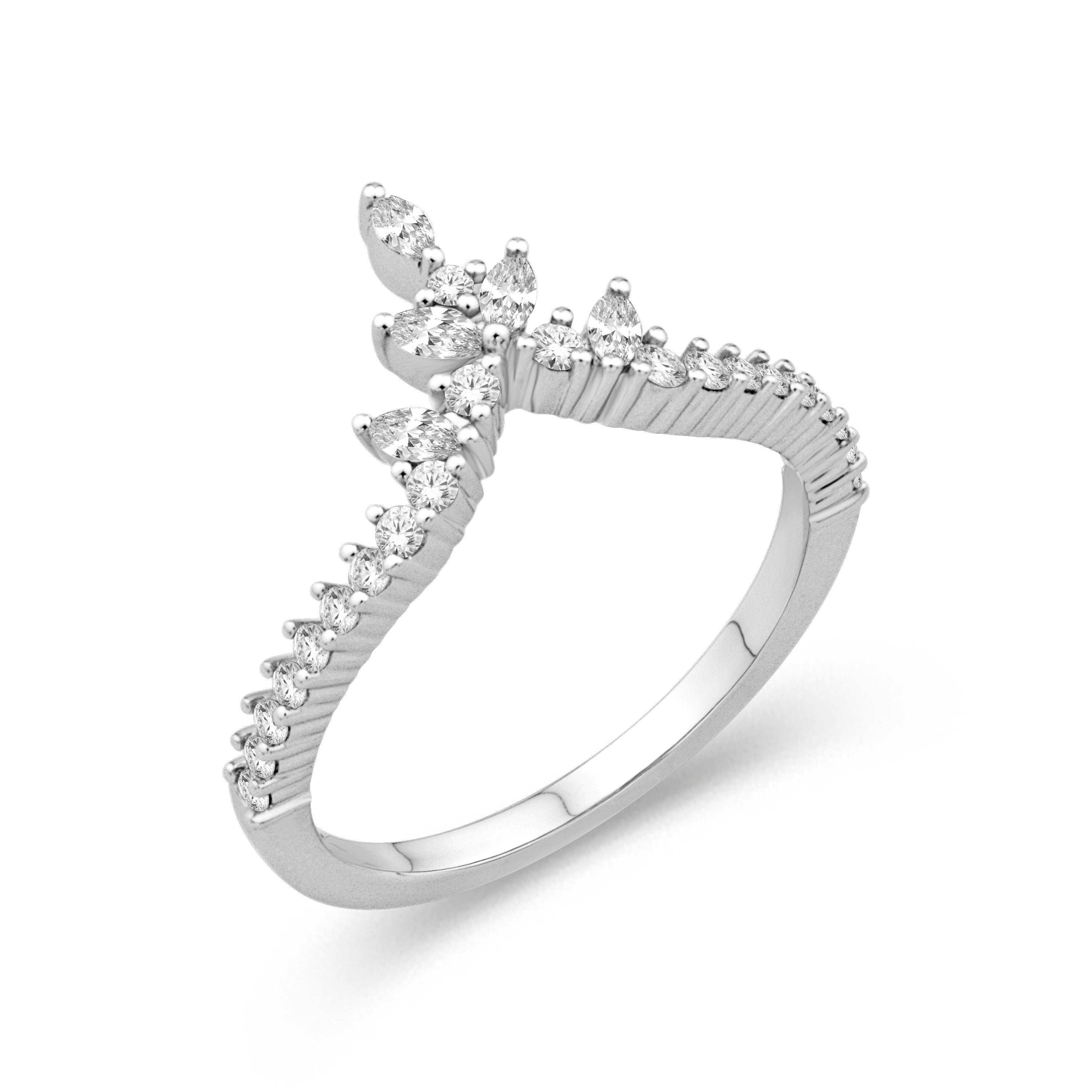 Curved Diamond Band