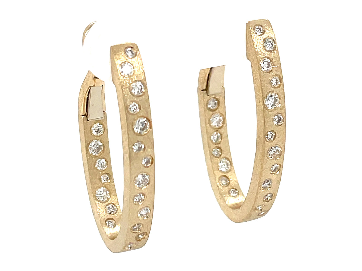 Dilamani Diamond Hoop Earrings
