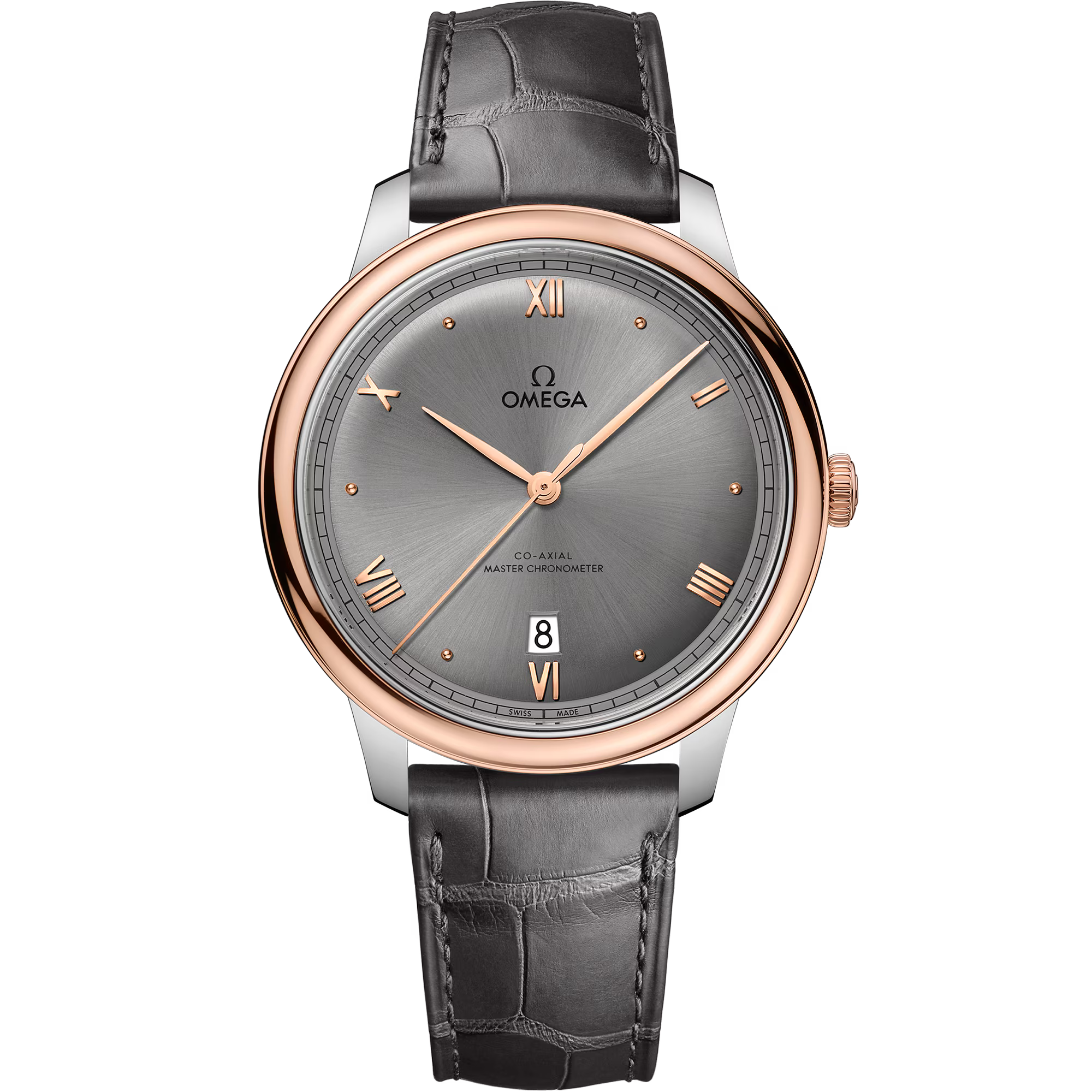 Omega De Ville Prestige Two Tone 18k Sedna Gold Ref# 43423402006001
