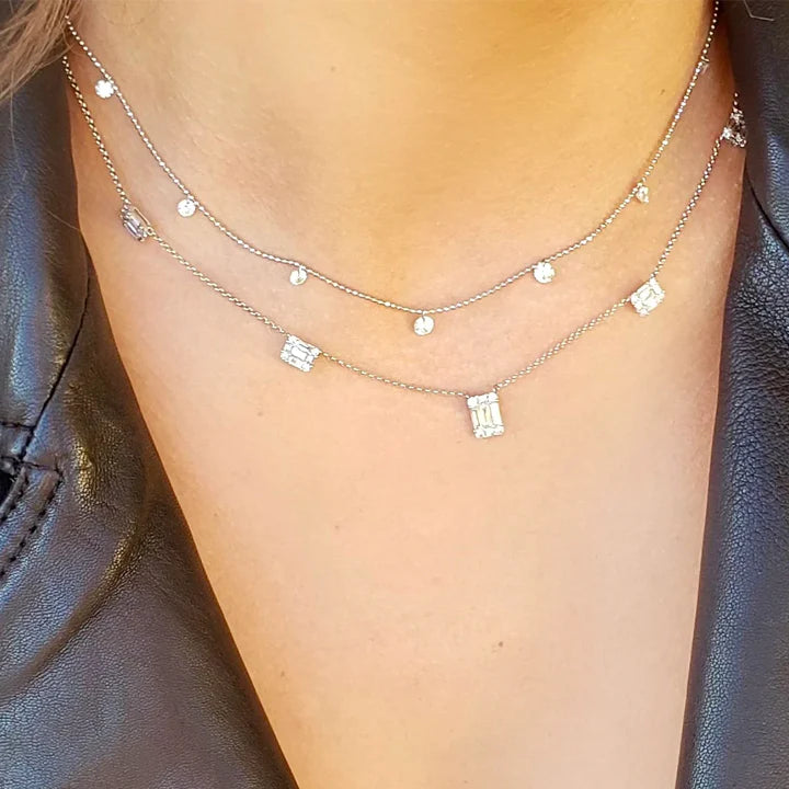 Graziela Floating Diamond Necklace